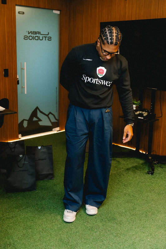 Crewneck Waffle Roses