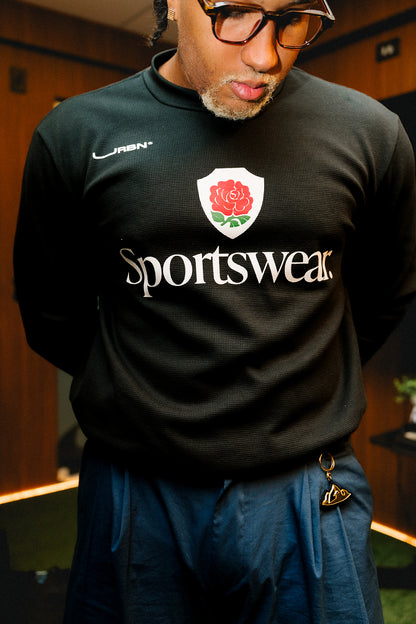 Crewneck Waffle Roses