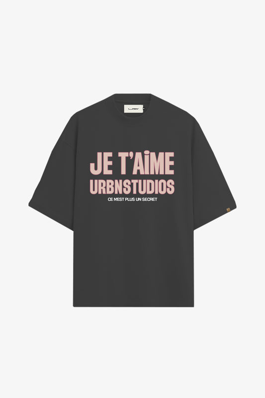 T-Shirt Je T'aime - Cinza